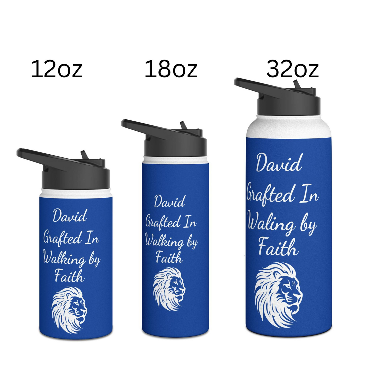 18oz Personalized Stainless Steel Water Bottle